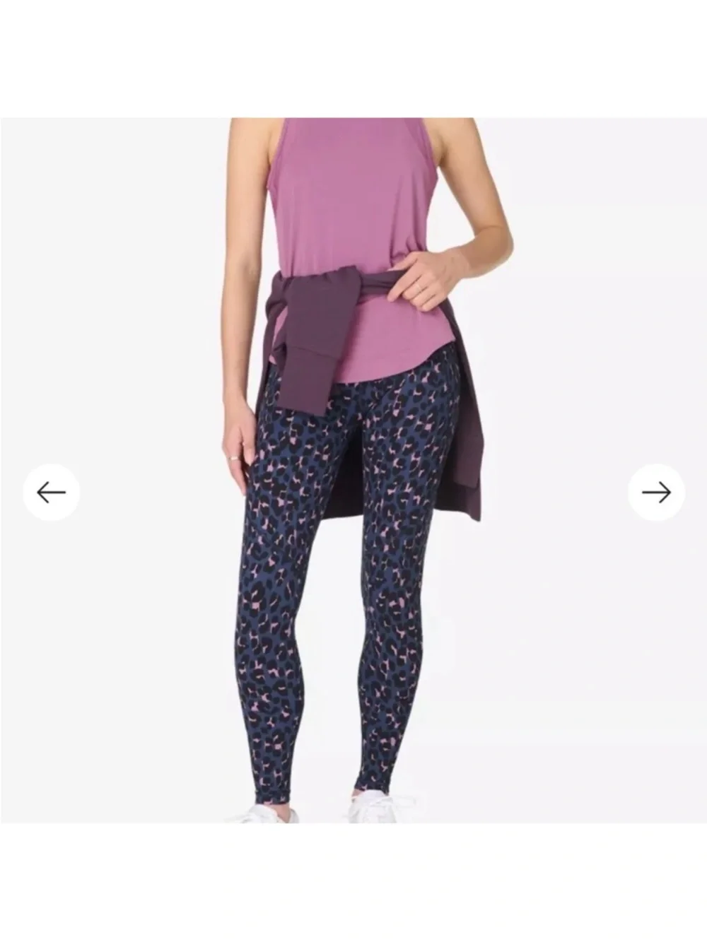 Bundle (2 pairs) of Sweaty Betty Power 7/8 length multicolor leggings, US size 6 - Picture 3 of 13